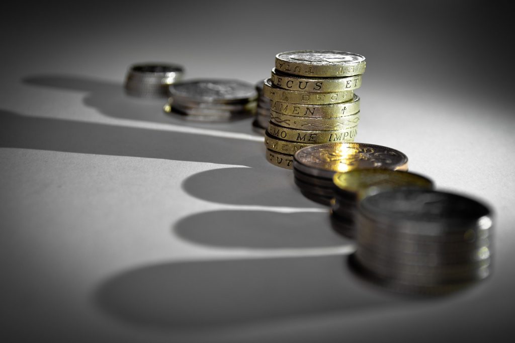 stacked coins